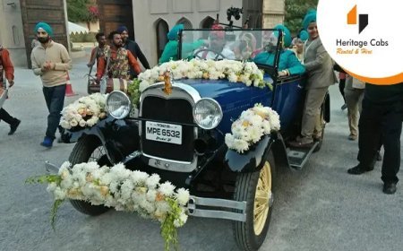 Vintage Car Rental Jaipur for Weddings, Pre-Wedding Shoots and Events