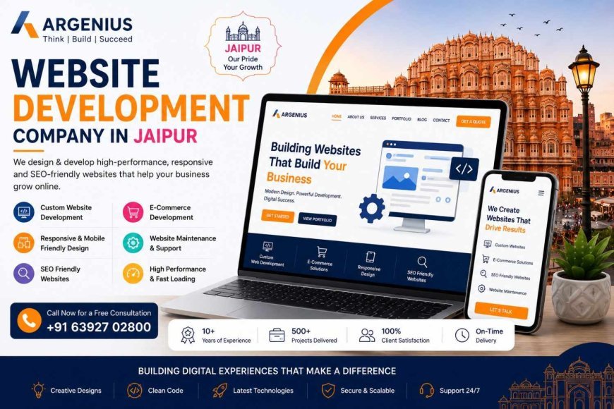 Website Design Company in Jaipur | Web Development Services - Argenius