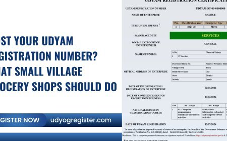 Lost Your Udyam Registration Number? What Small Village Grocery Shops Should Do