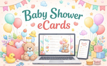 Digital Baby Shower Cards for Family & Friends