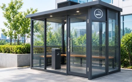 Outdoor Smoking Cabin for Hotels, Offices, Airport and Hospitals