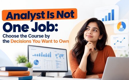 Analyst Is Not One Job: Choose the Course by the Decisions You Want to Own