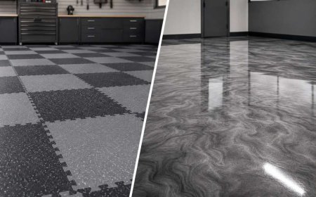 Epoxy Floor Tiles vs Poured Epoxy Flooring