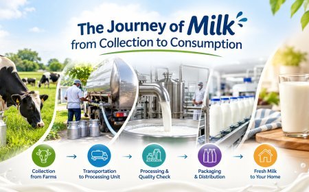 The Journey of Milk from Collection to Consumption