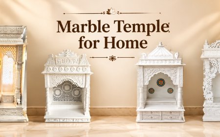 Marble Mandir Design for Living Room: 4 Beautiful Home Temple Ideas for Modern Homes
