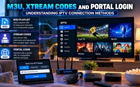 M3U, Xtream Codes, and Portal Login: Understanding IPTV Connection Methods