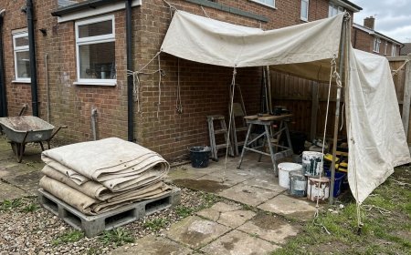 Temporary Work Area Cover Canvas Tarpaulin