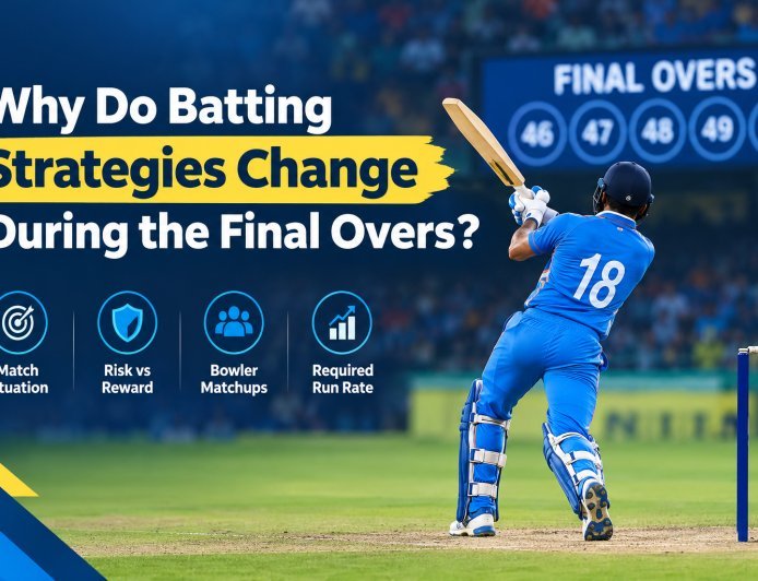 Why Do Batting Strategies Change During the Final Overs?
