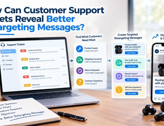 How Can Customer Support Tickets Reveal Better Retargeting Messages?