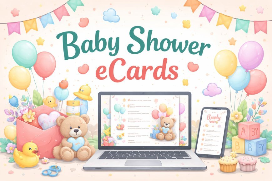 Digital Baby Shower Cards for Family & Friends