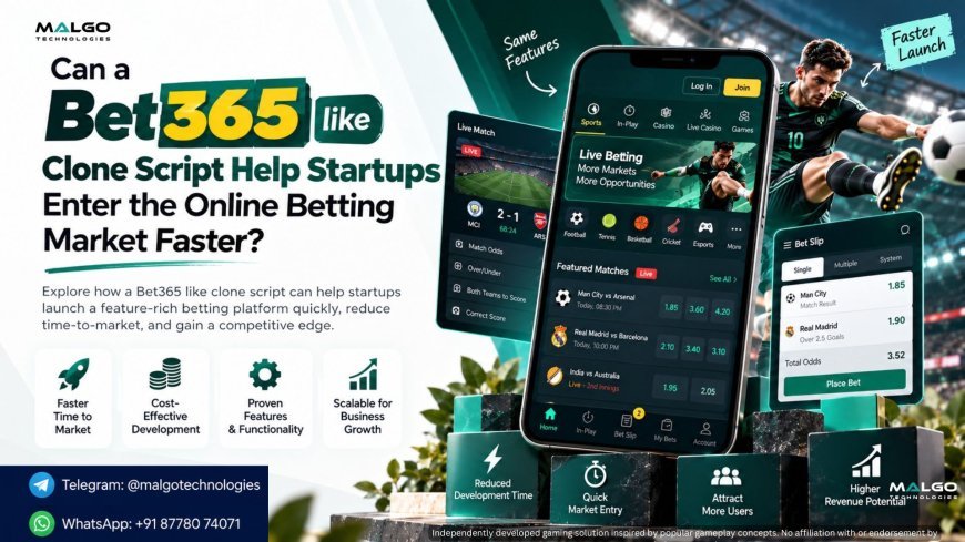 Can a Bet365-Like Clone Script Help Startups Enter the Online Betting Market Faster?