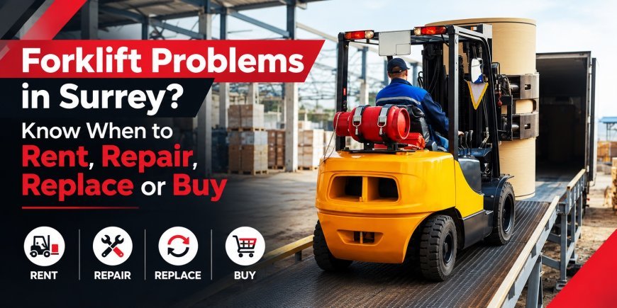 Forklift Problems in Surrey? Know When to Rent, Repair, Replace or Buy