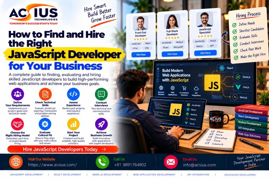 How to Find and Hire the Right JavaScript Developer for Your Business