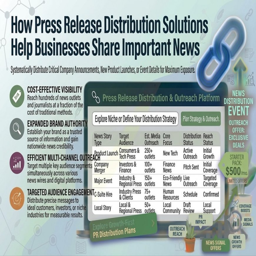 How Press Release Distribution Solutions Help Businesses Share Important News