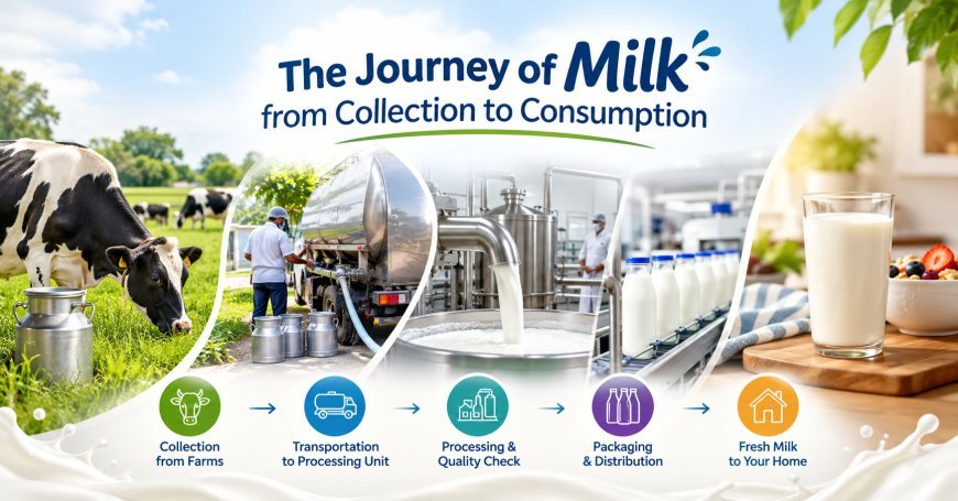 The Journey of Milk from Collection to Consumption