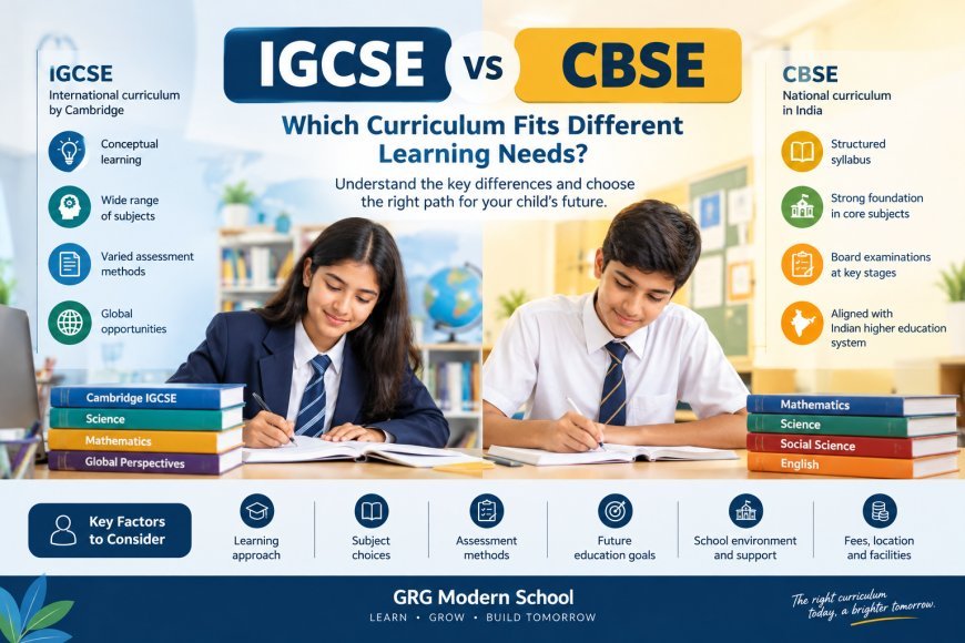 IGCSE vs CBSE: Which Curriculum Fits Different Learning Needs?