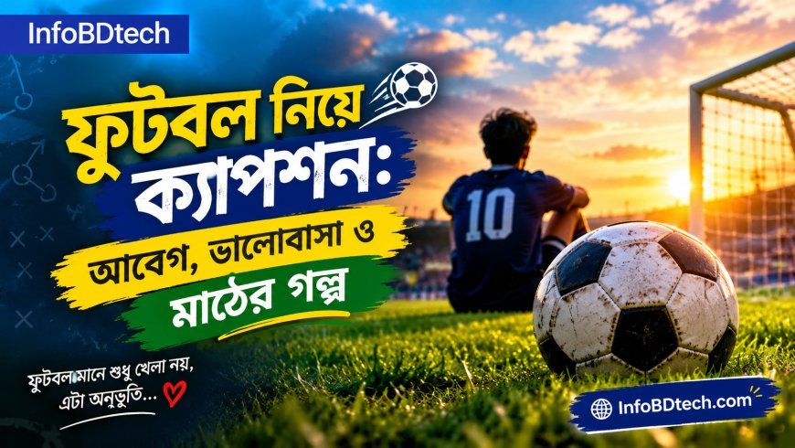 ফুটবল নিয়ে ক্যাপশন: আবেগ, ভালোবাসা ও মাঠের গল্প