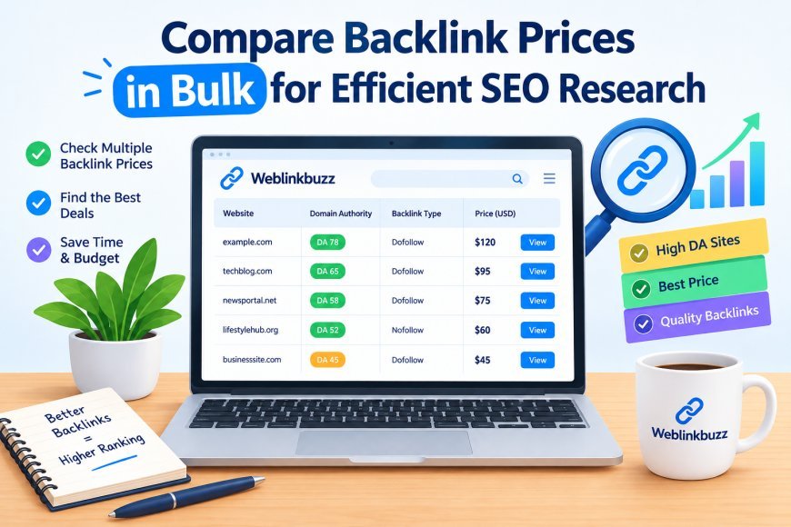Compare Backlink Prices in Bulk for Efficient SEO Research