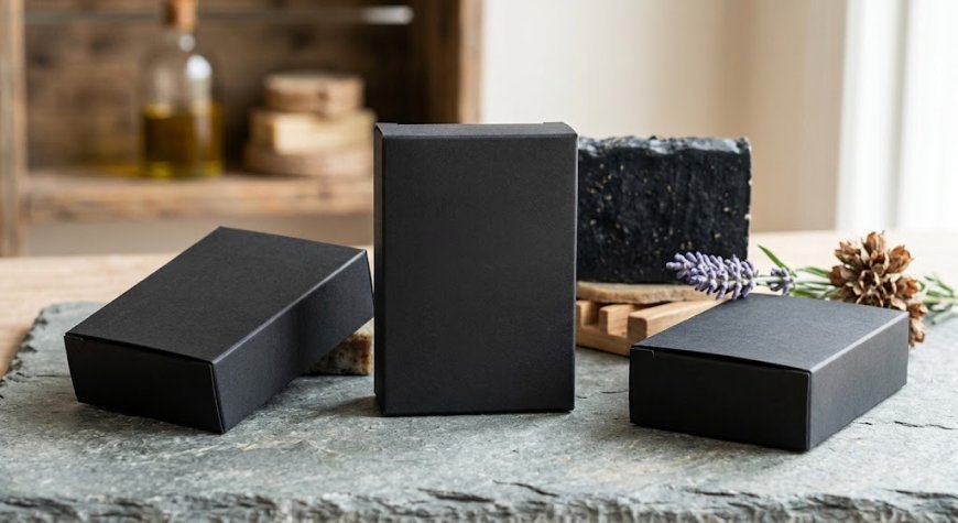 Custom Black Soap Boxes | Premium Soap Packaging Boxes