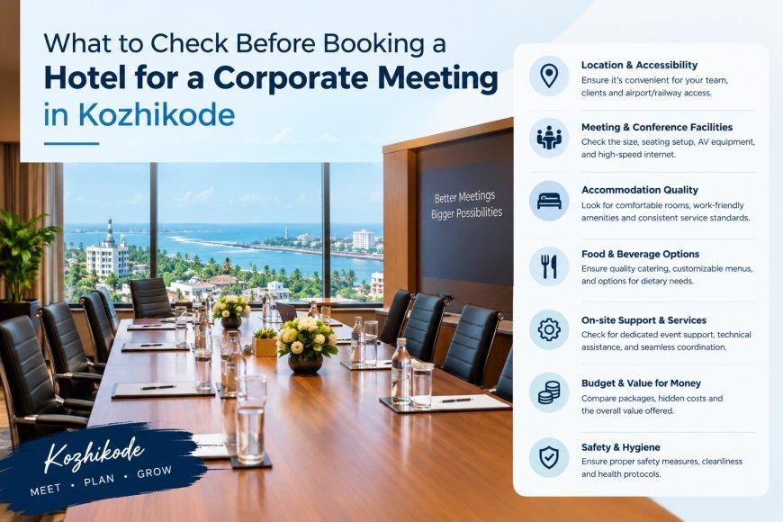 What to Check Before Booking a Hotel for a Corporate Meeting in Kozhikode