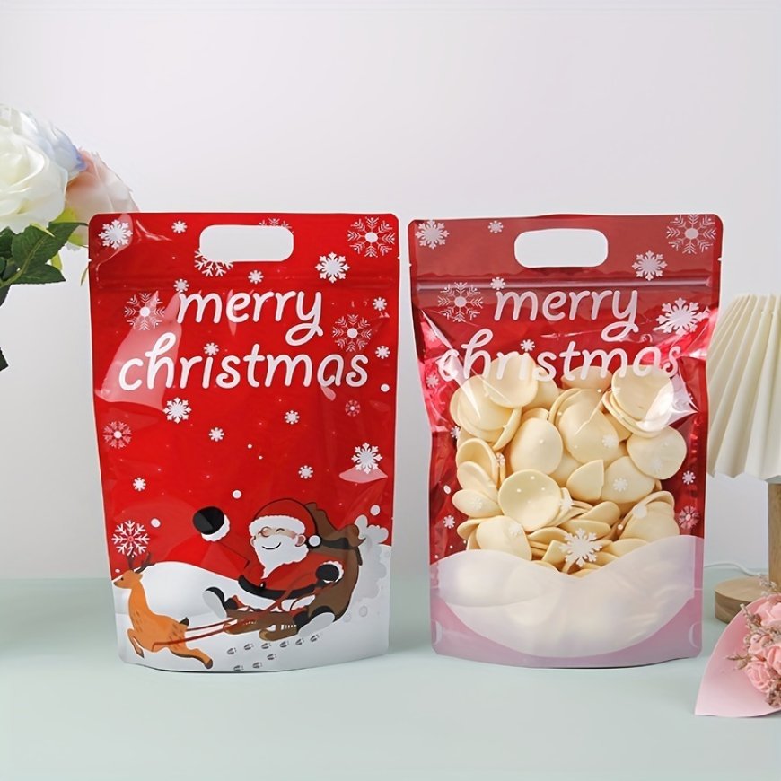 Custom Christmas Mylar Bags for Festive Packaging