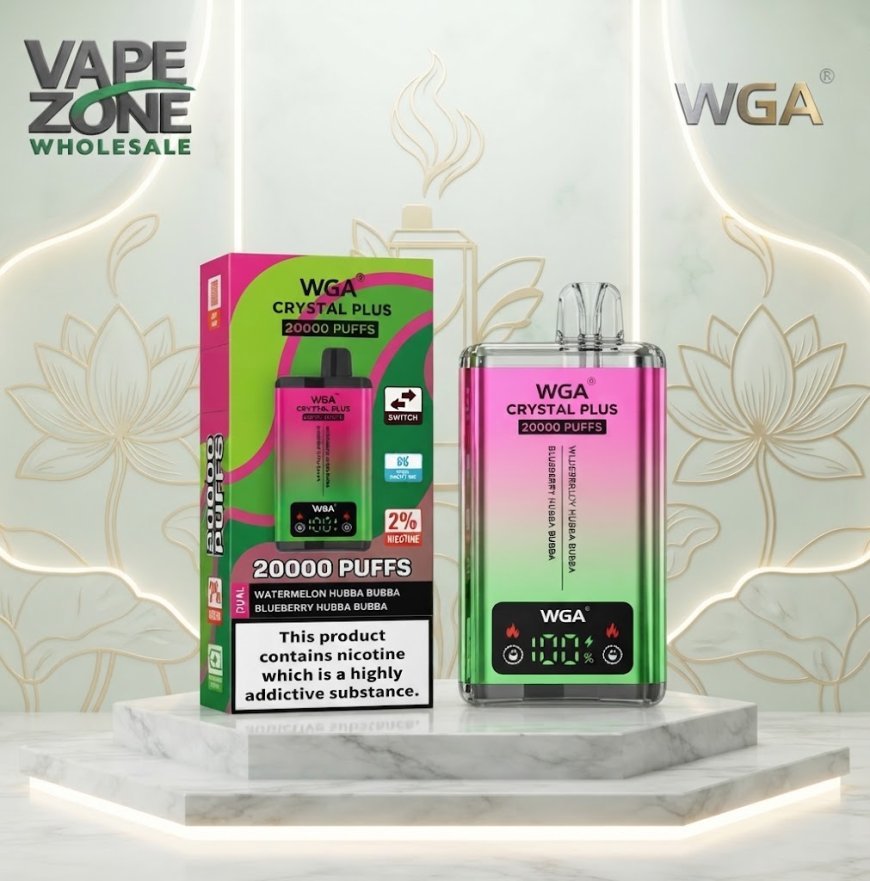WGA Crystal Plus 20000 Rechargeable Vape | Dual Mesh Coils