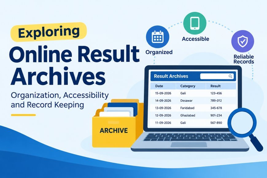Exploring Online Result Archives: Organization, Accessibility and Record Keeping