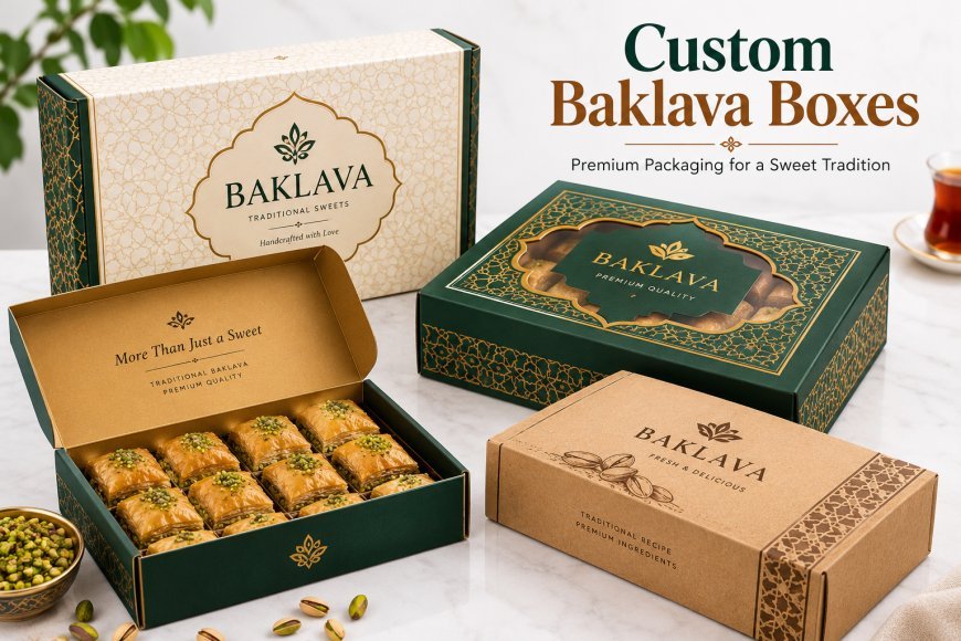 Custom Baklava Boxes for Fresh Dessert Storage