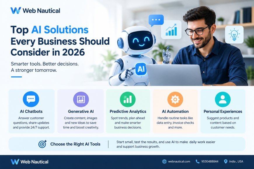 Top AI Solutions Every Business Should Consider in 2026 | Web Nautical