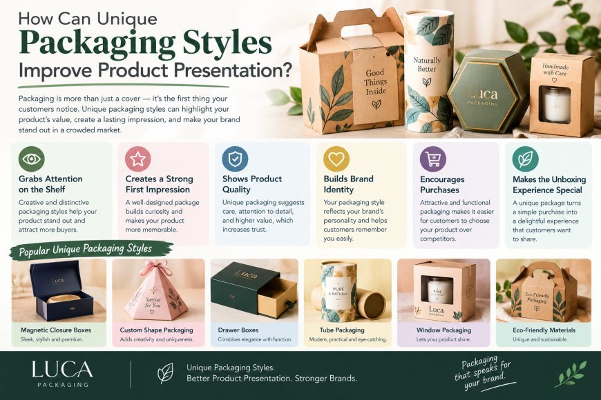 How Can Unique Packaging Styles Improve Product Presentation?