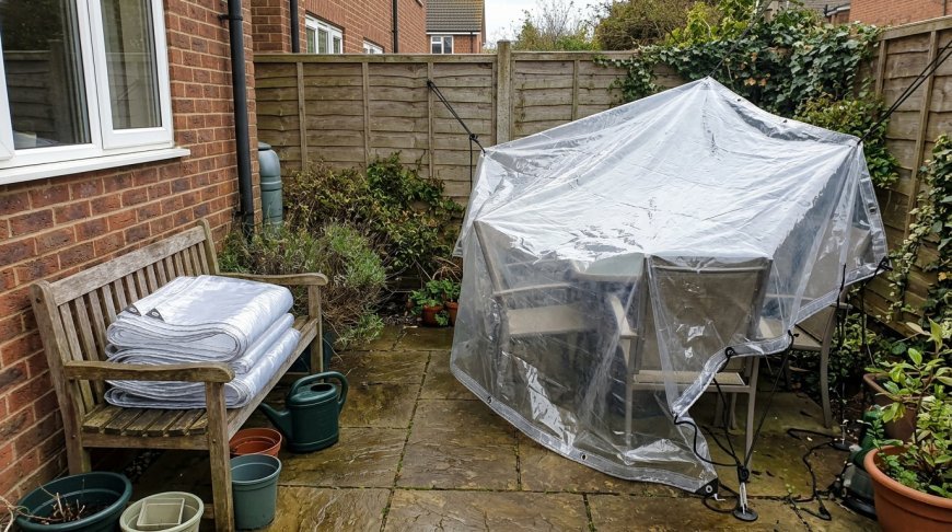 Clear tarpaulins for outdoor protection are compared.